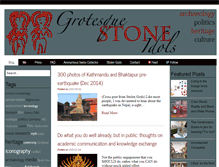Tablet Screenshot of grotesquestoneidols.com